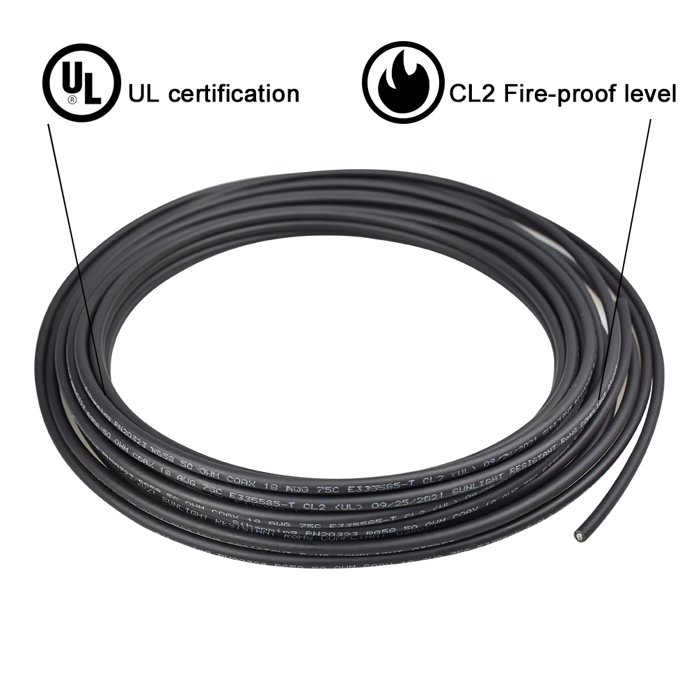 RG58 RF Coaxial cable UL certification